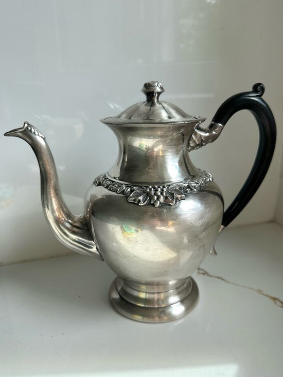Other - Vintage Silverplate Coffee Pot Old English Reproduction EP Copper Teapot 403